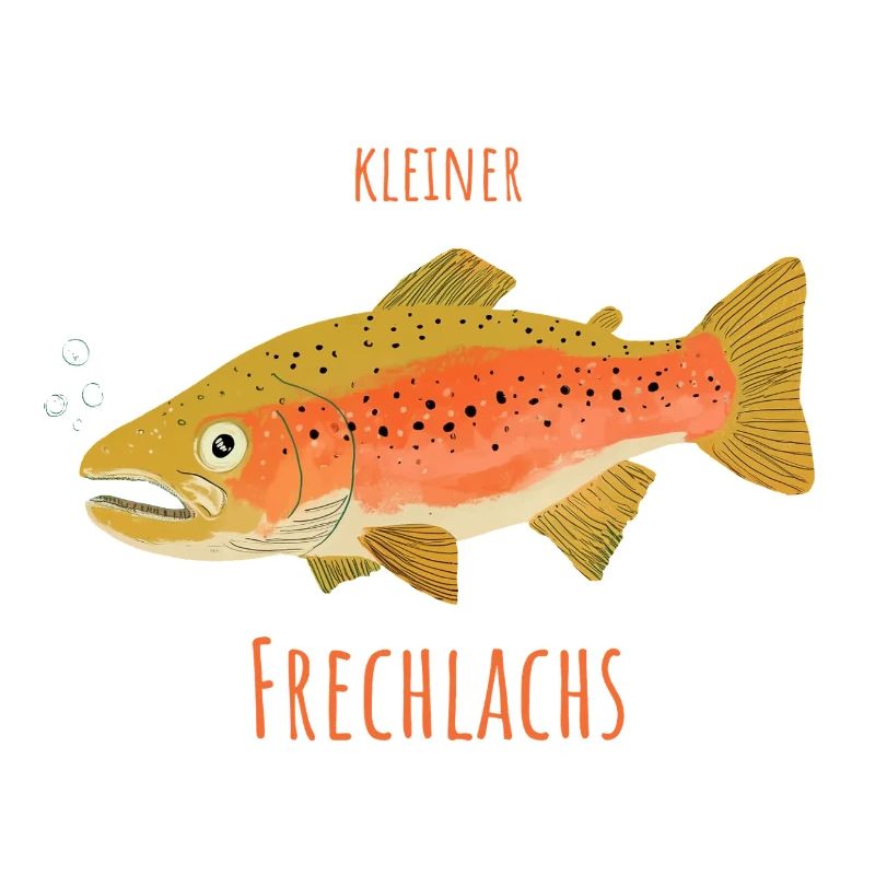 Un piccolo salmone sfacciato