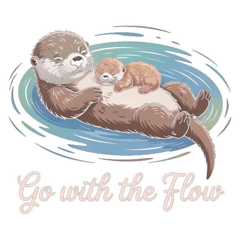 Otter-Duo geht mit dem Strom