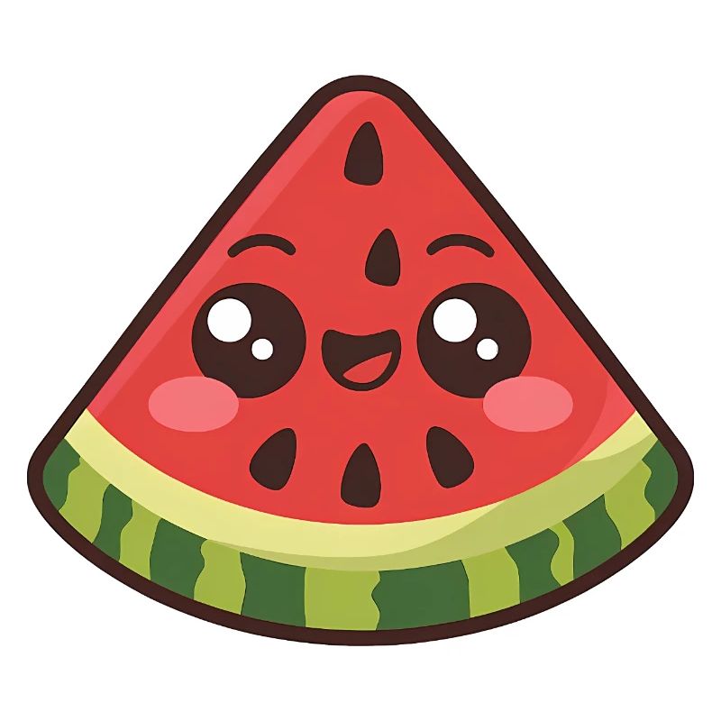 Mignonne tranche de pastèque