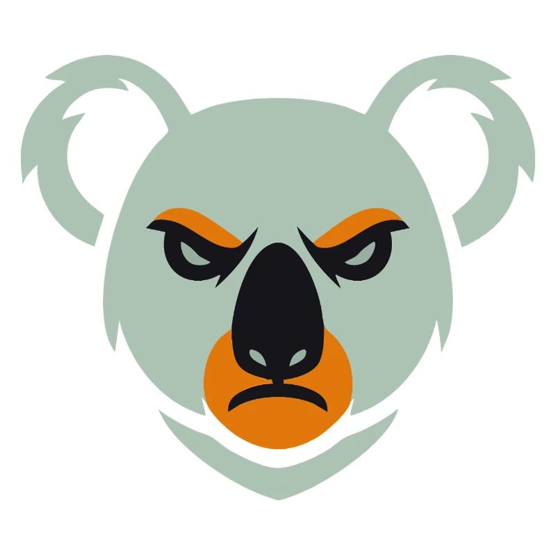 Wütender Koala Blick