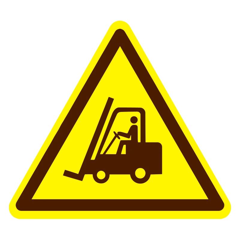 Forklift plate (colors adjustable!)