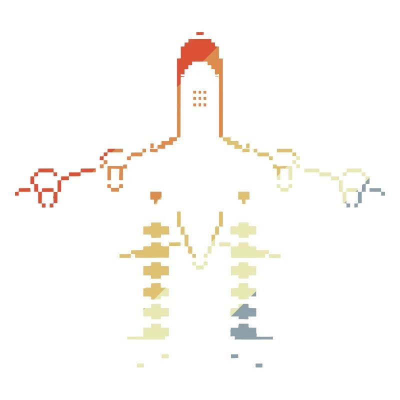 Airplane Pixel Graphics