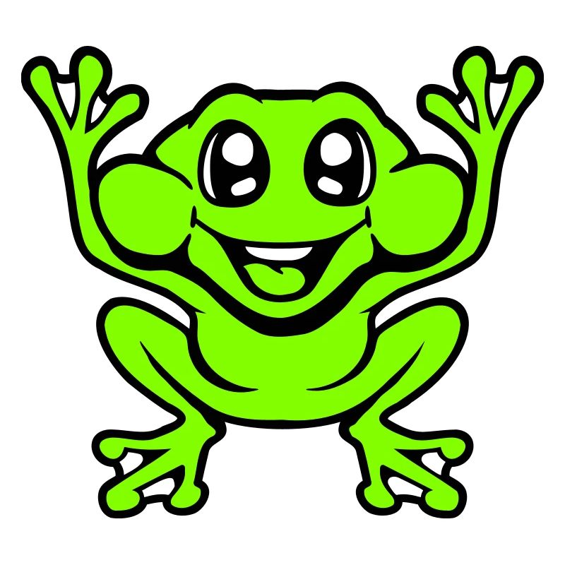 Frog Toad Laughs Funny Jumping Happy Comic