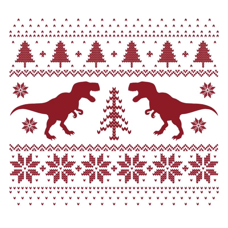 Dinosaurier-Weihnachtspullover
