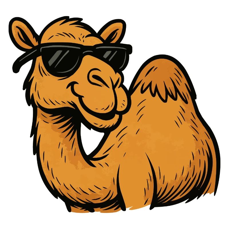 Kamel mit Sonnenbrille