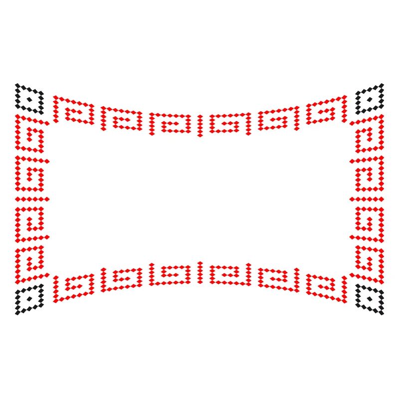Frame pattern red