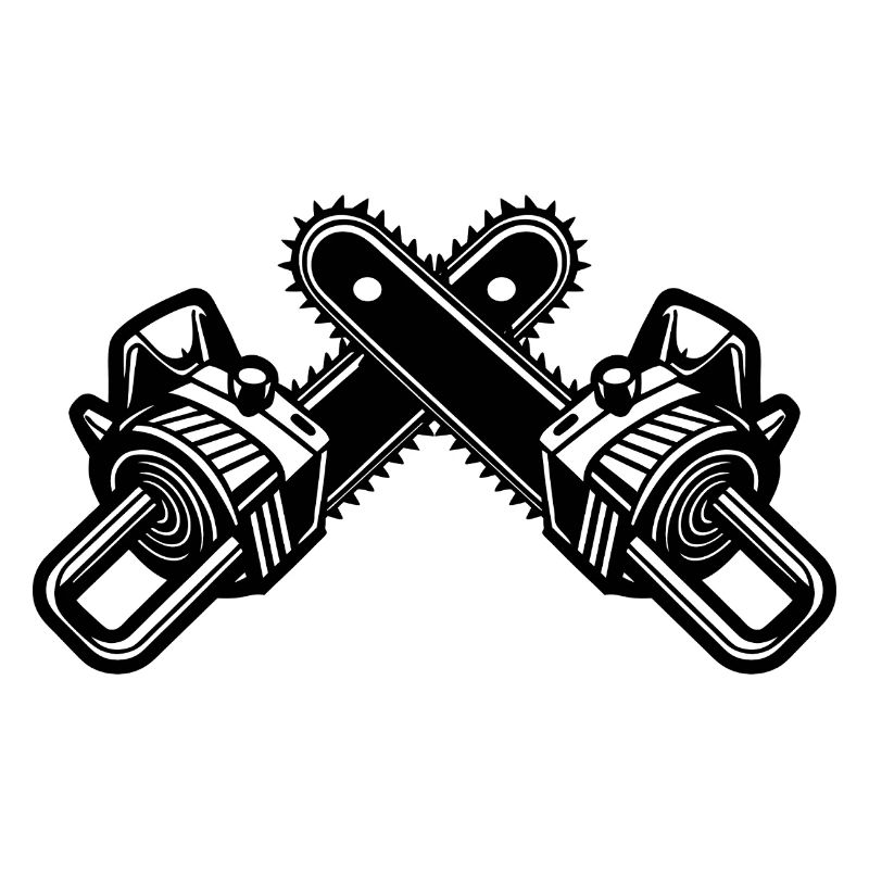 Crossed Chainsaws