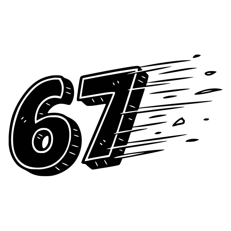 67 Meme Speedlines – Fast Comic Number