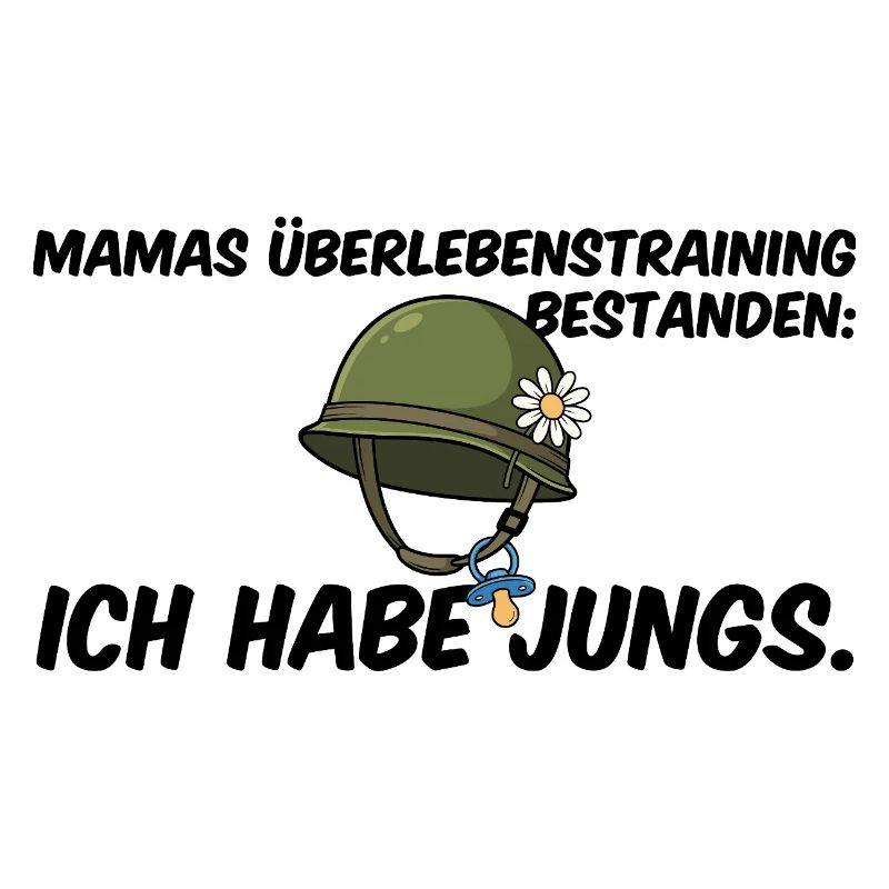 Jungs Mama Überlebenstraining Helm Muttertag