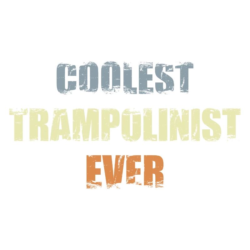 Cool trampoline athlete