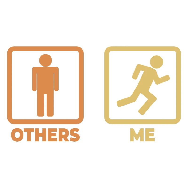 Runner stick figures