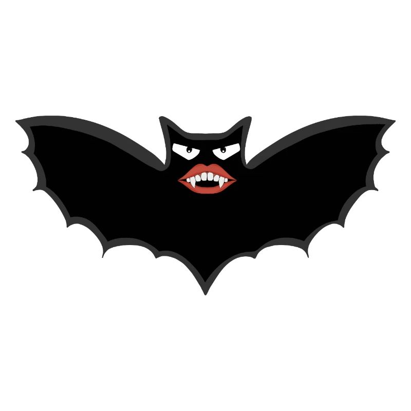 Gothic Vampire bat with huge lips