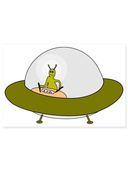 Alien Ufo Freundschaftsmotiv
