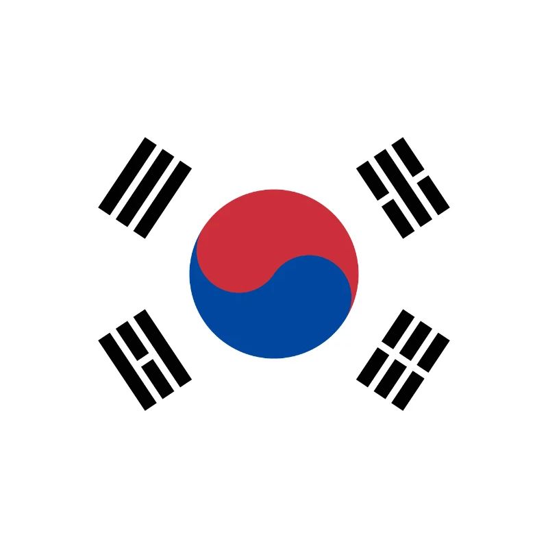 Affiche de Corée du Sud 90x60cm