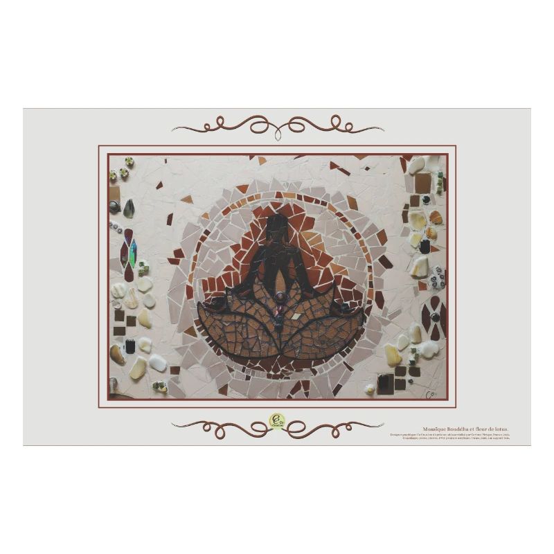 Buddha und Lotusblume, Querformat