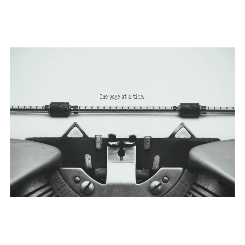 One Page At A Time Typewriter Design