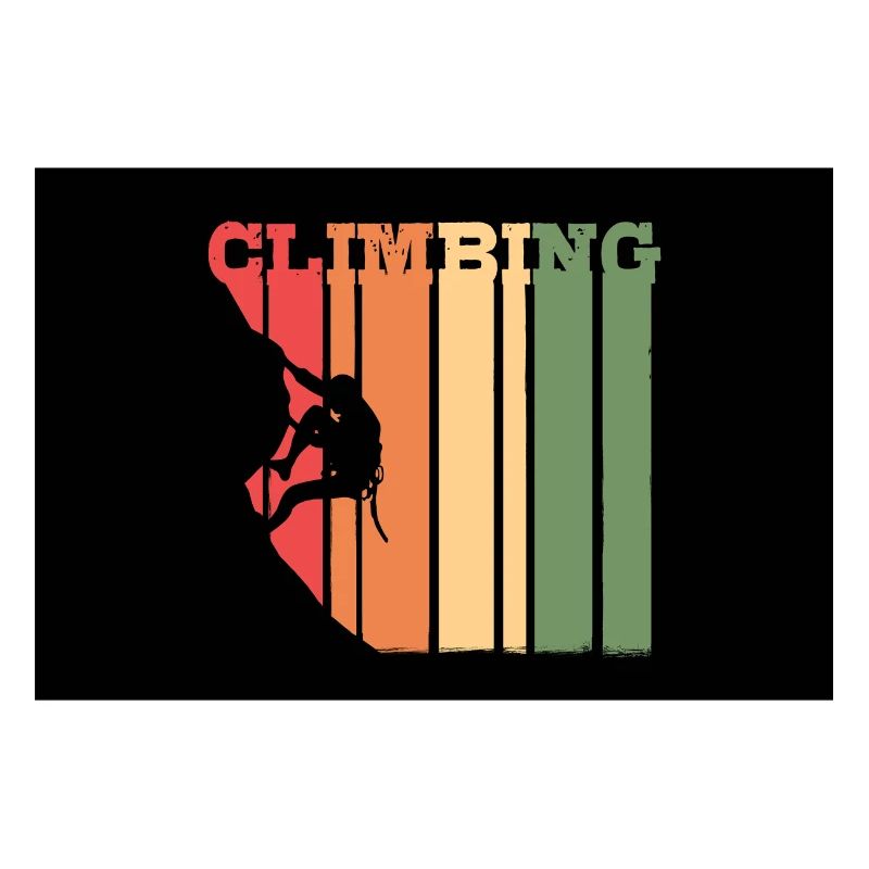 Vintage Climber Retro Climbing Summit Boulder Gift