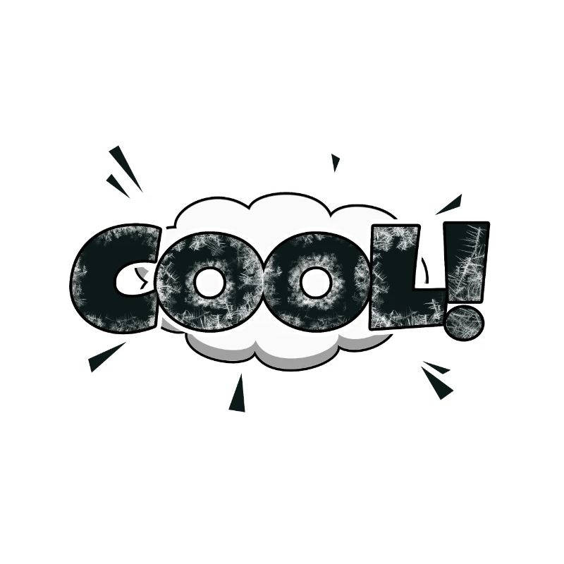 cooler Comic Style Bubble Graffiti Schriftzug