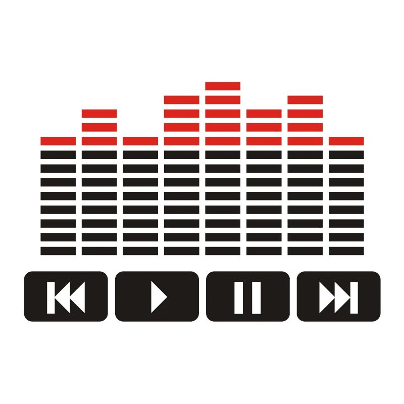 Equalizer audio player dj