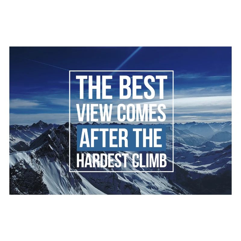 La meilleure vue de la motivation vient après la montée la plus difficile