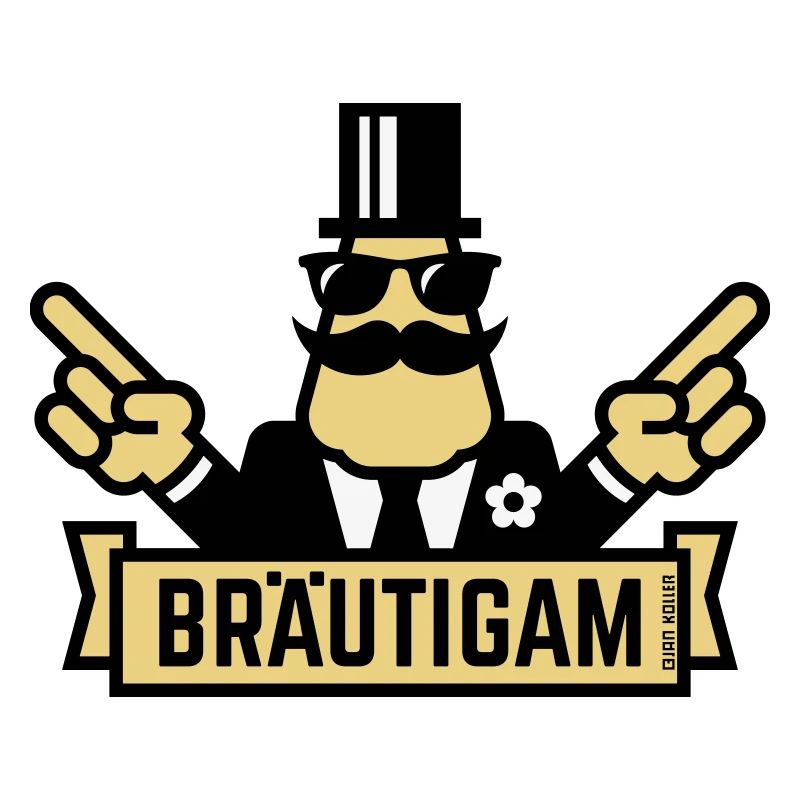 Bräutigam Handzeichen (Polterabend / JGA / 3C)