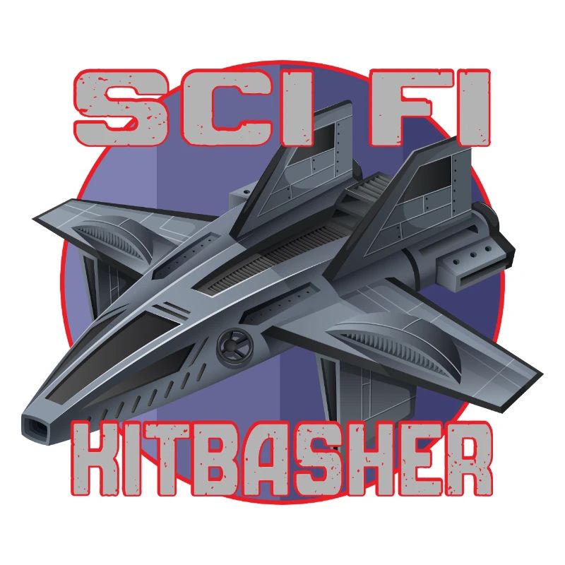 Conception de jet SciFi Kitbasher