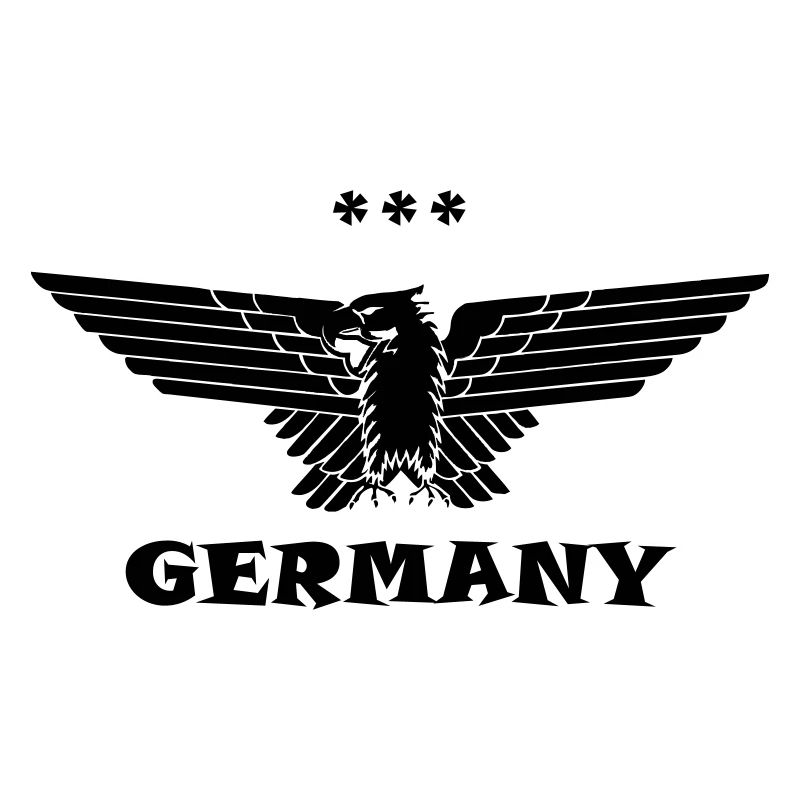 Deutsdchland Adler Germany black