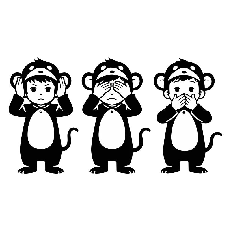 Trois singes