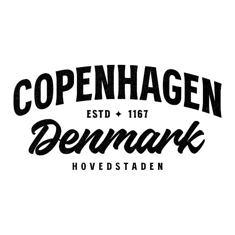 Copenhague, Danemark – Conception de villes vintage