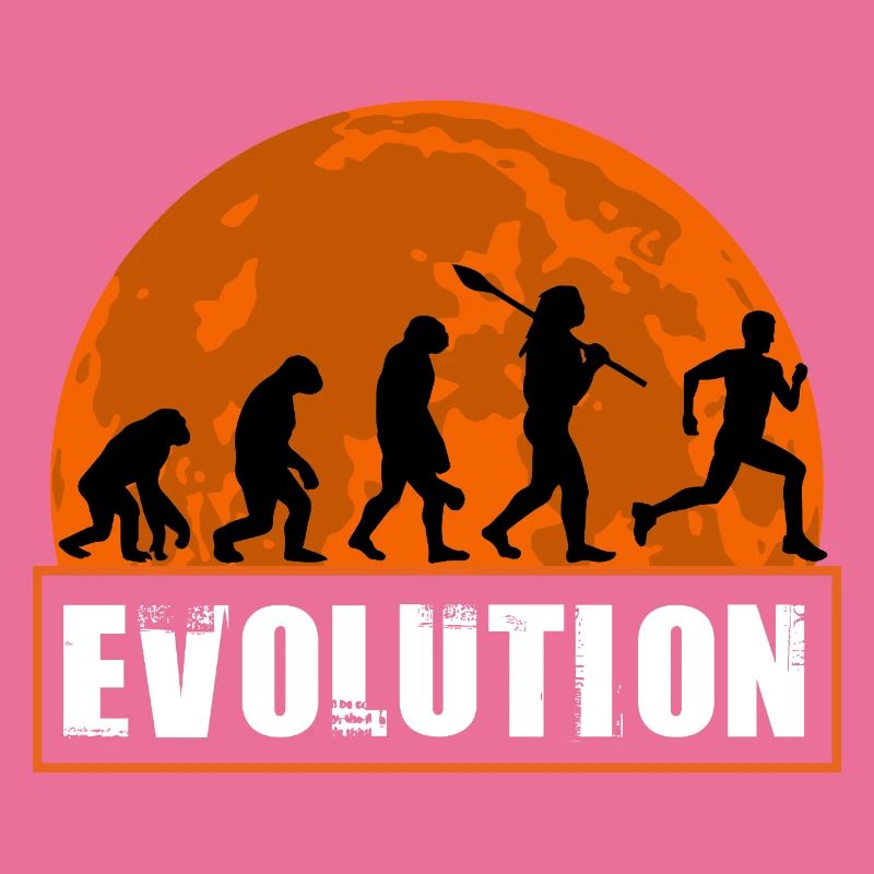 Running Man Evolution Funny Runner Tee Marathon