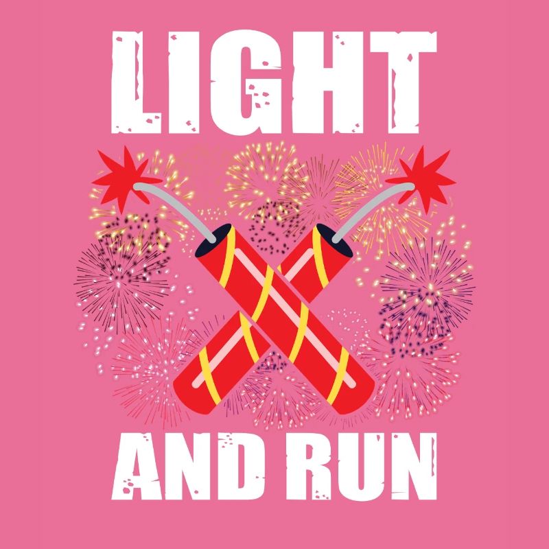 Light and run pyrotechnicians, firecrackers, fireworks
