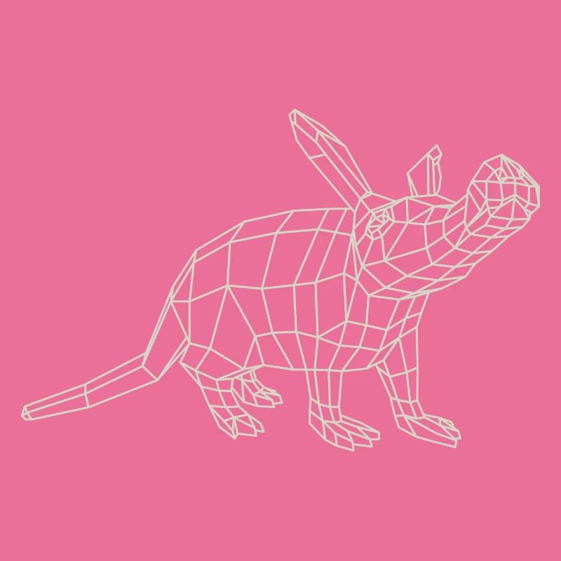 Aardvark Wireframe by Paperwolf
