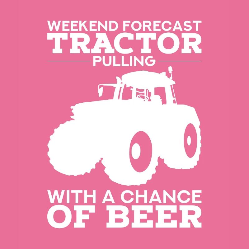 TRACTOR PULLING GIFT: Tractor pull with beer