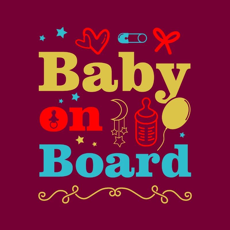 Bébé enceinte à bord bébé Mère enceinte