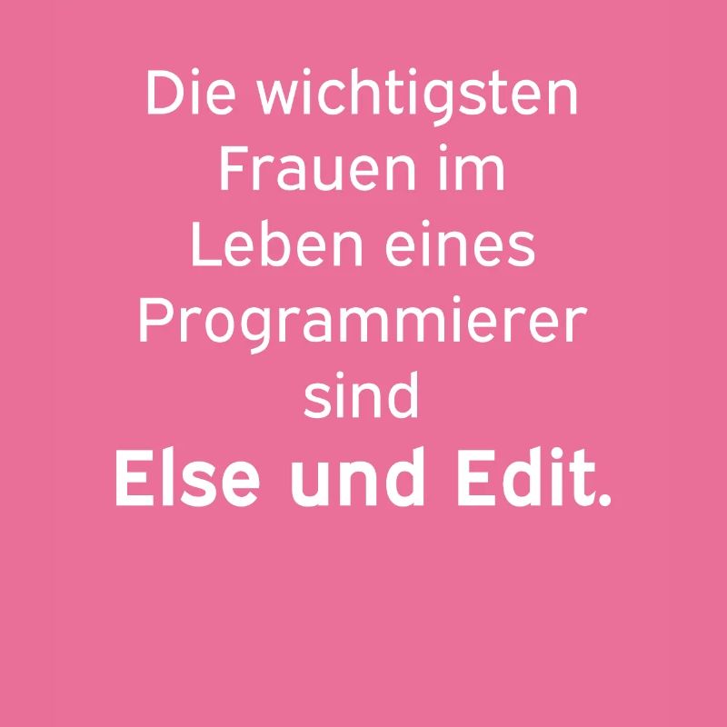 Else und Edit Programmierer Nerd Linux