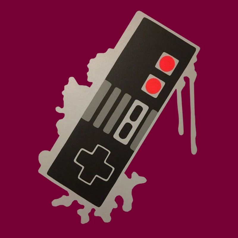 NES Controller Graffiti