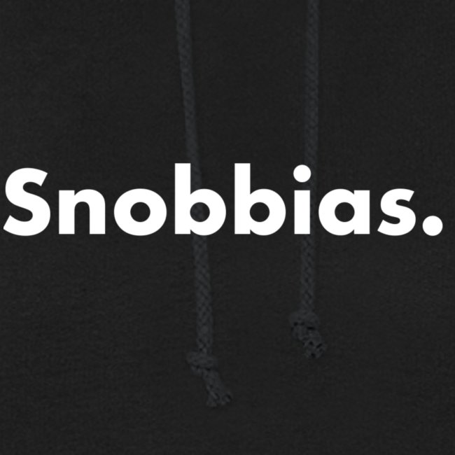 'Snobbias.' Zwart