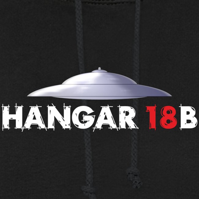 UFO med Hangar18b bokstaver