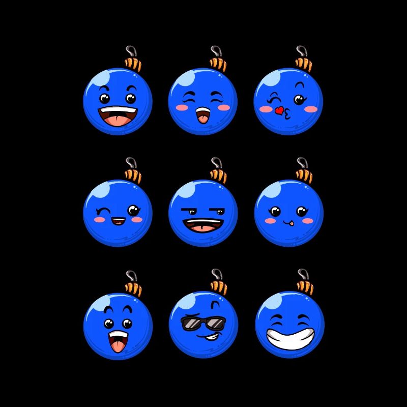 9 boules de Noël #6/10 Bleu
