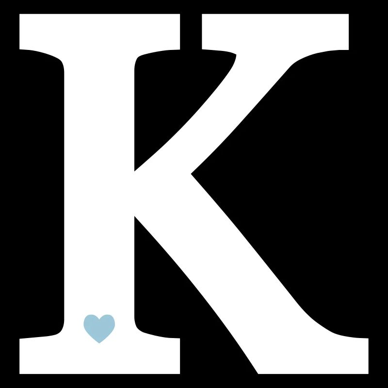 Letter K initial
