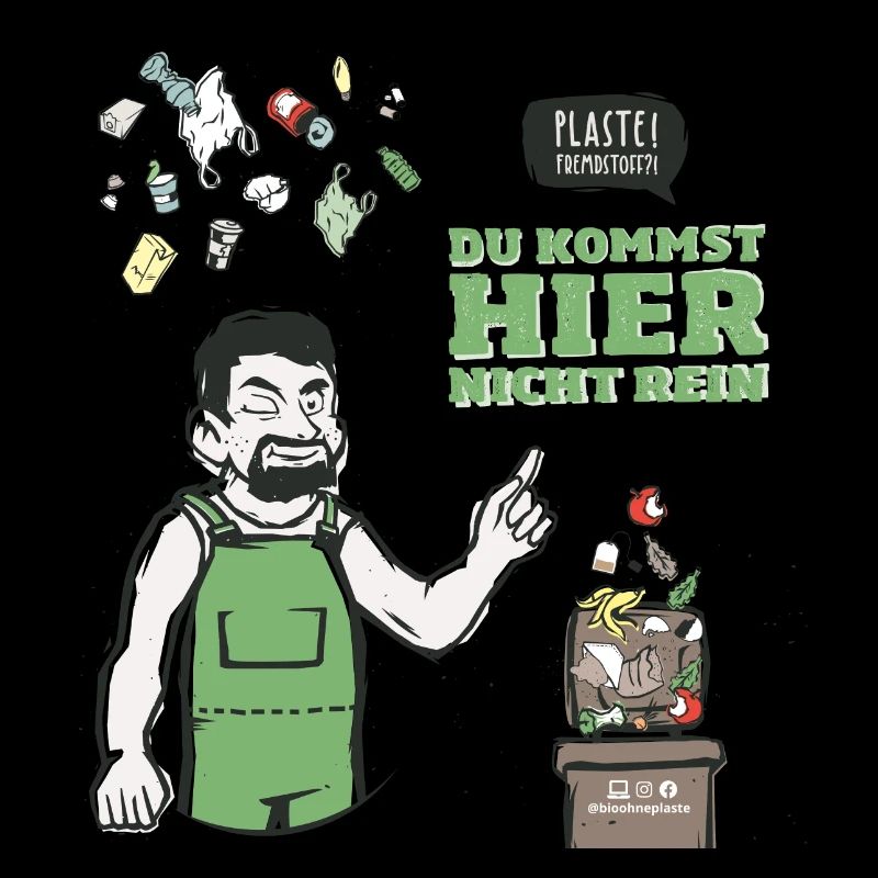 Bioabfall Biotonne Spruch Abfall Sprechblase
