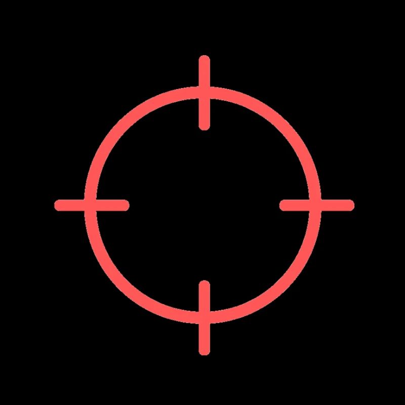 Visor, sighting - crosshair