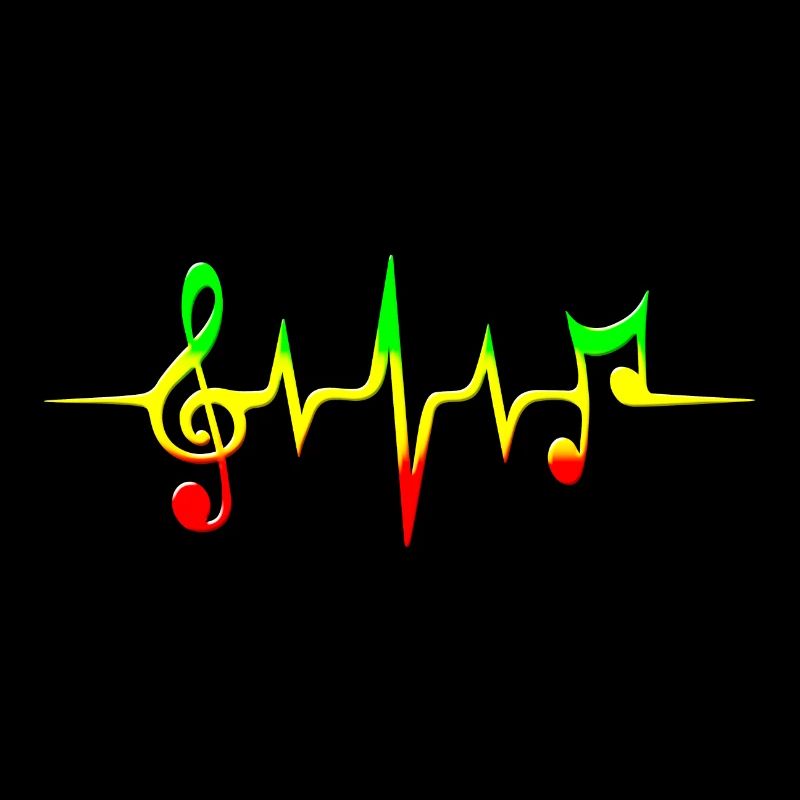 Reggae, music, notes, pulse, frequency, Rastafari