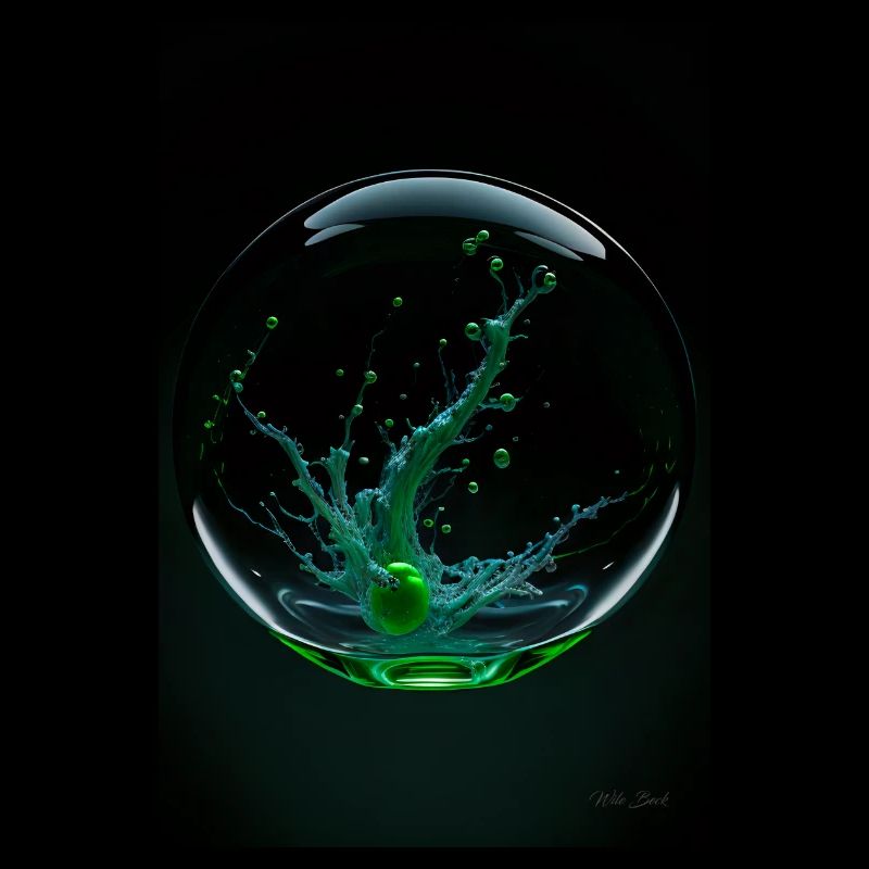 Kaos dans un vert bulle 2