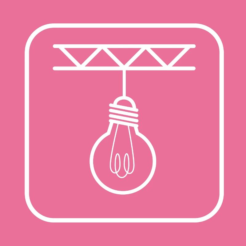 Lighting technology icon light bulb burner