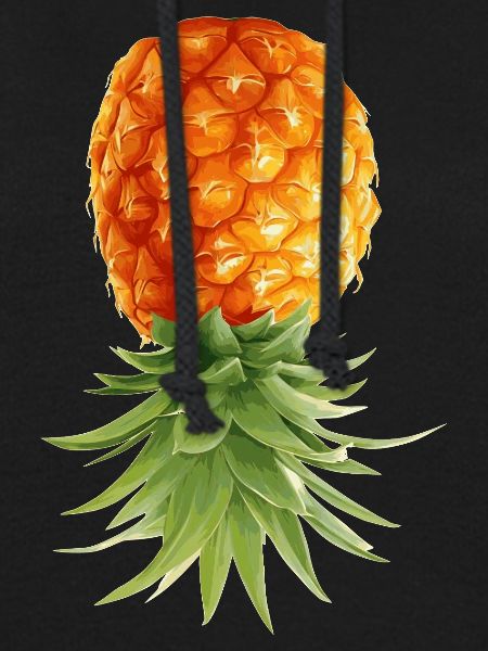 Ananas steht Kopf