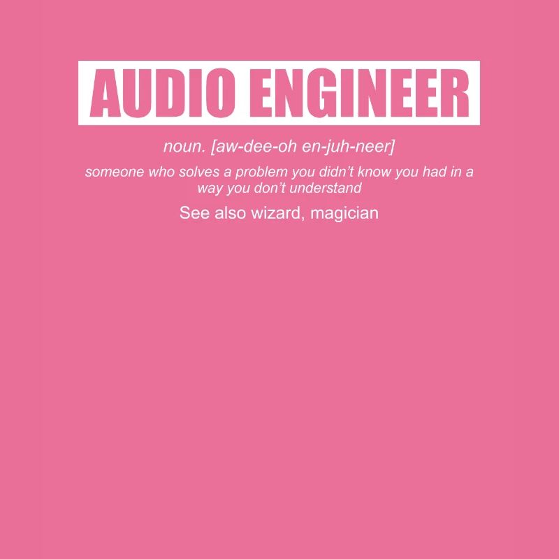 Audio Engineer Definition Tontechniker