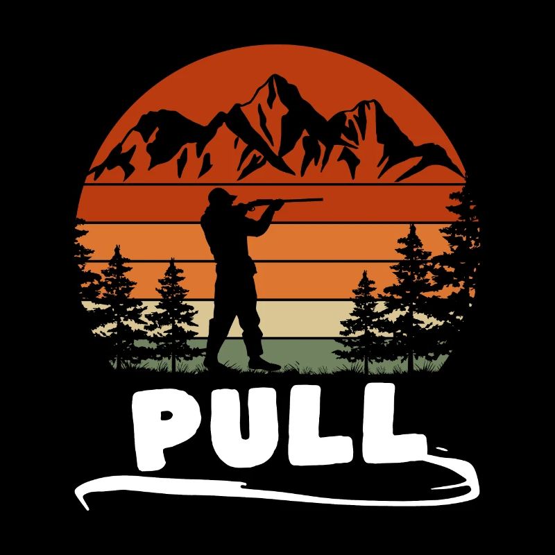 Pull Clay Pigeon Shooting Shirt Gift