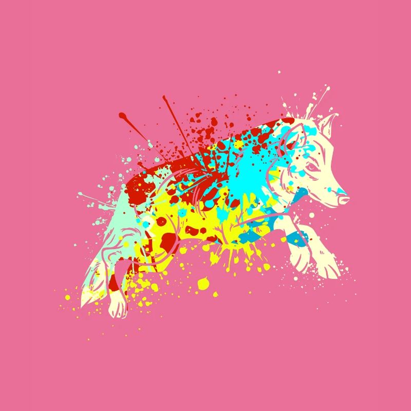 Splash Art Wolf