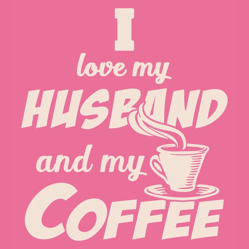 Liebe Ehemann und Kaffee Zitat Beige
